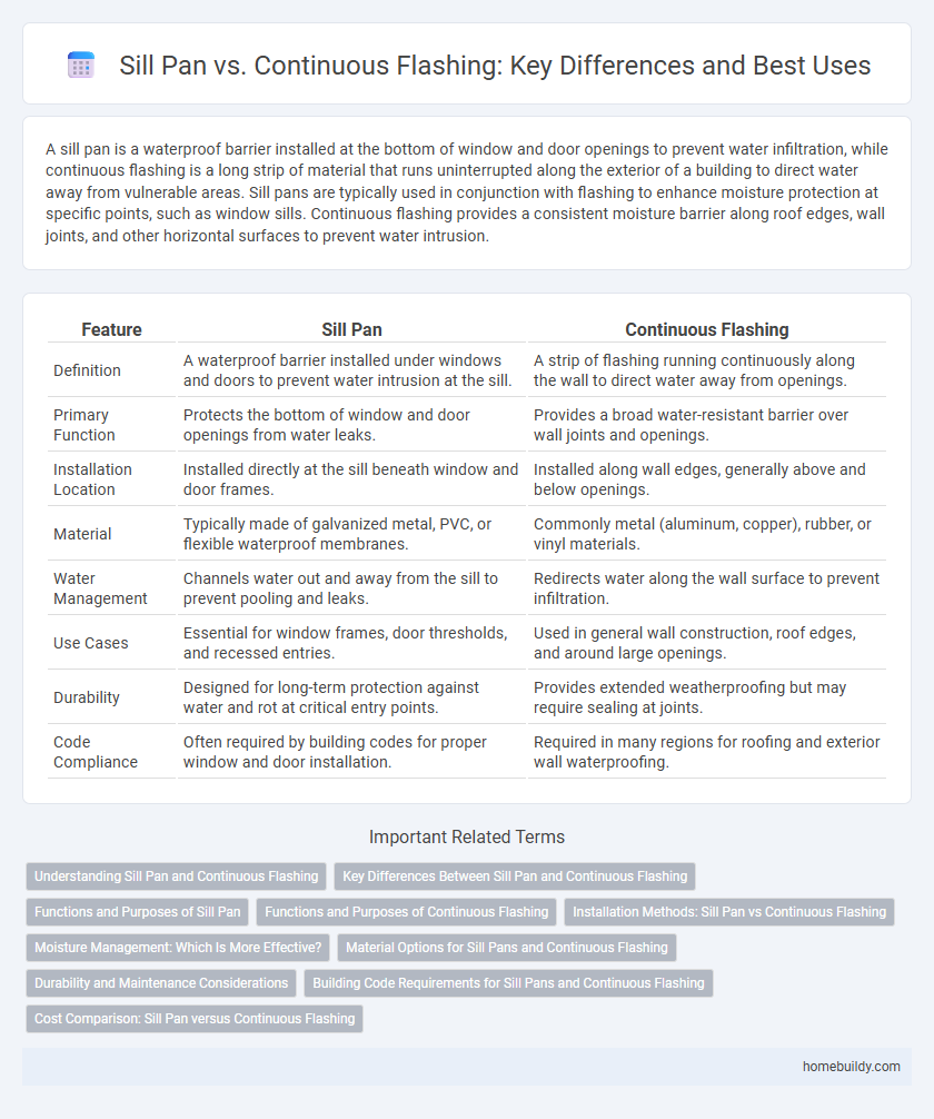 Sill Pan vs. Continuous Flashing: Key Differences and Best Uses