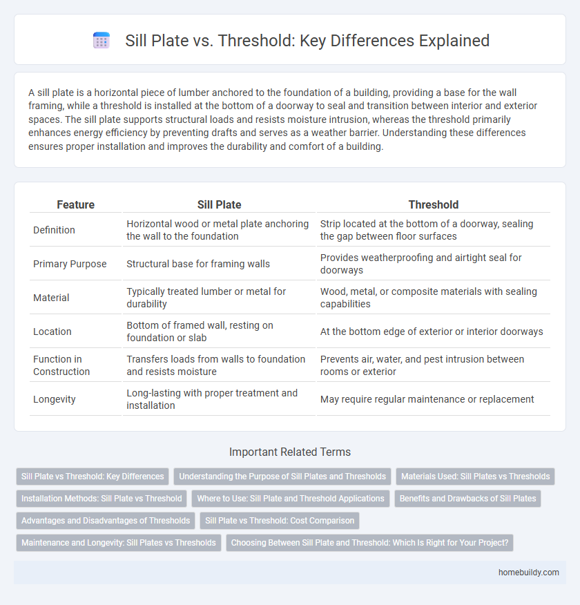 Sill Plate vs. Threshold: Key Differences Explained