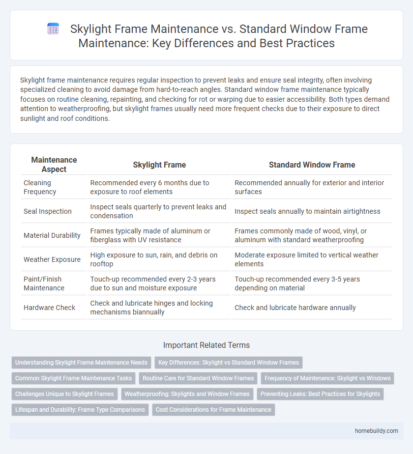 Skylight Frame Maintenance vs. Standard Window Frame Maintenance: Key Differences and Best Practices