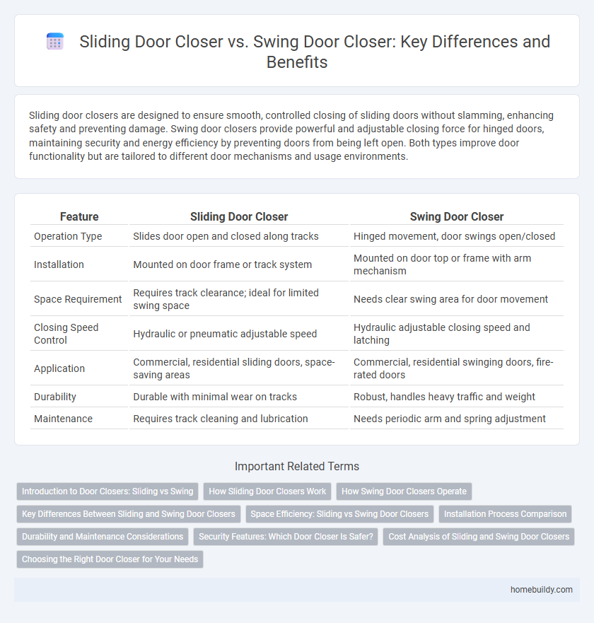 Sliding Door Closer vs. Swing Door Closer: Key Differences and Benefits