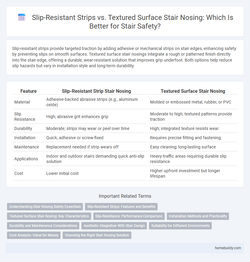Slip-Resistant Strips vs. Textured Surface Stair Nosing: Which Is Better for Stair Safety?
