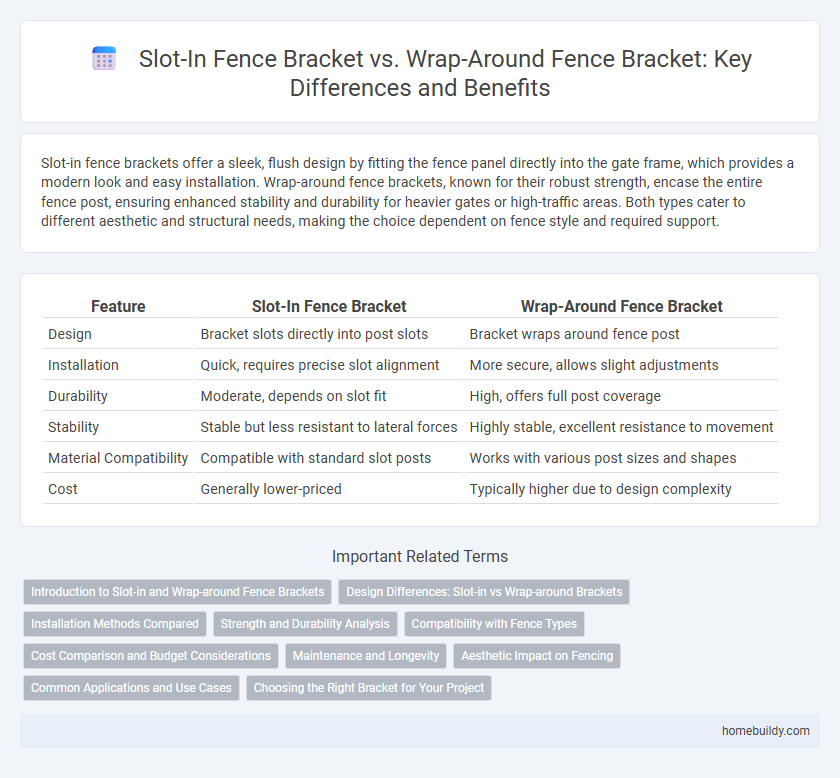 Slot-In Fence Bracket vs. Wrap-Around Fence Bracket: Key Differences and Benefits