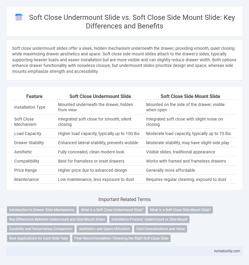 Soft Close Undermount Slide vs. Soft Close Side Mount Slide: Key Differences and Benefits