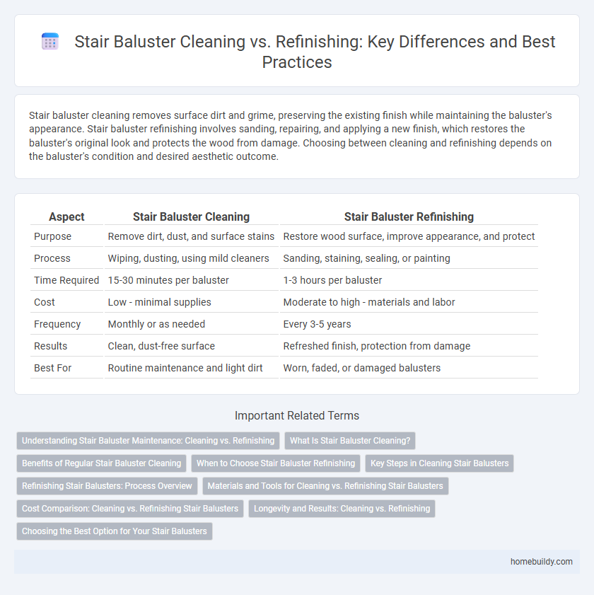 Stair Baluster Cleaning vs. Refinishing: Key Differences and Best Practices