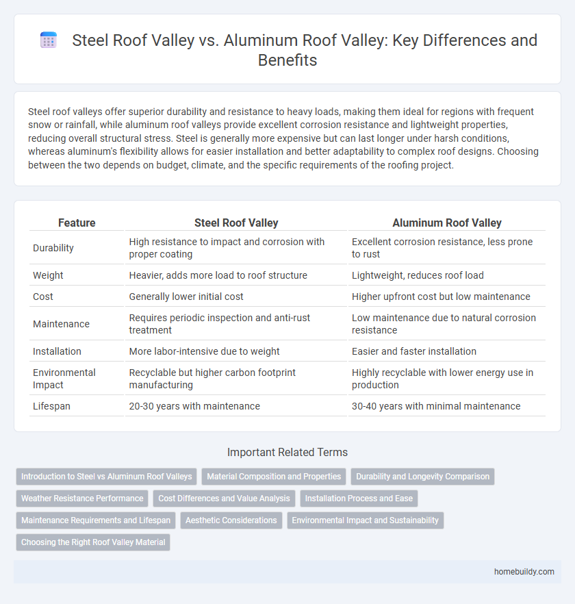 Steel Roof Valley vs. Aluminum Roof Valley: Key Differences and Benefits