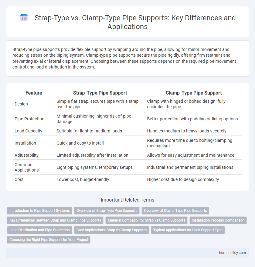 Strap-Type vs. Clamp-Type Pipe Supports: Key Differences and Applications