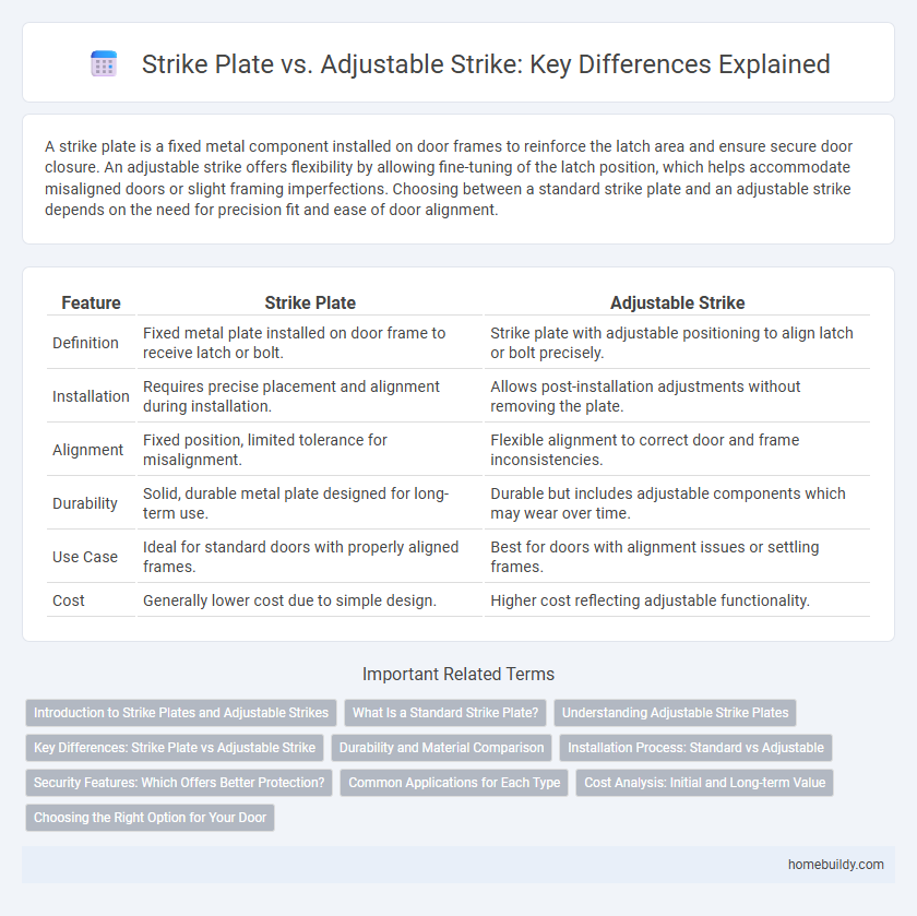 Strike Plate vs. Adjustable Strike: Key Differences Explained
