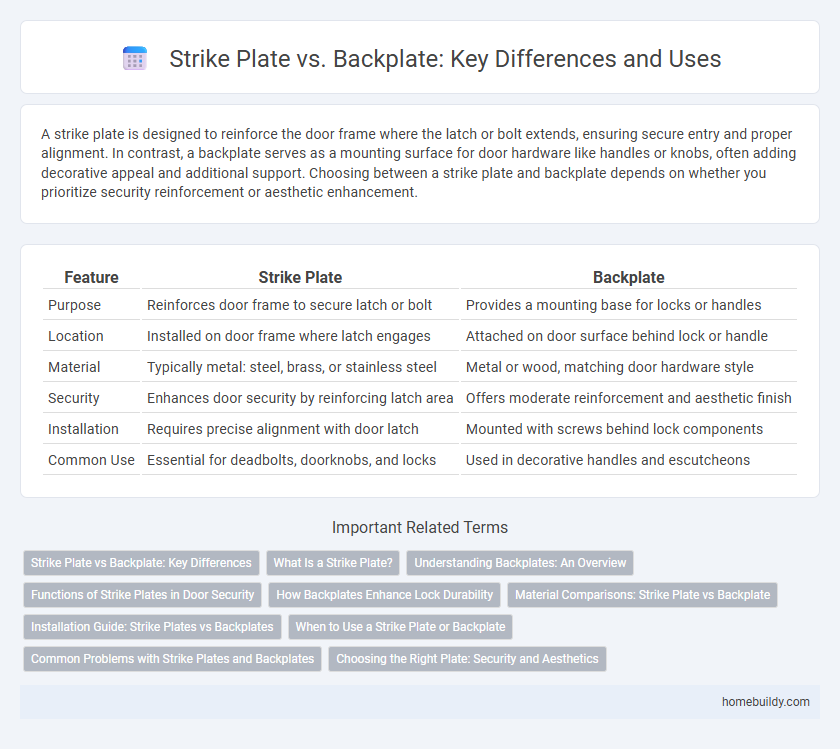 Strike Plate vs. Backplate: Key Differences and Uses