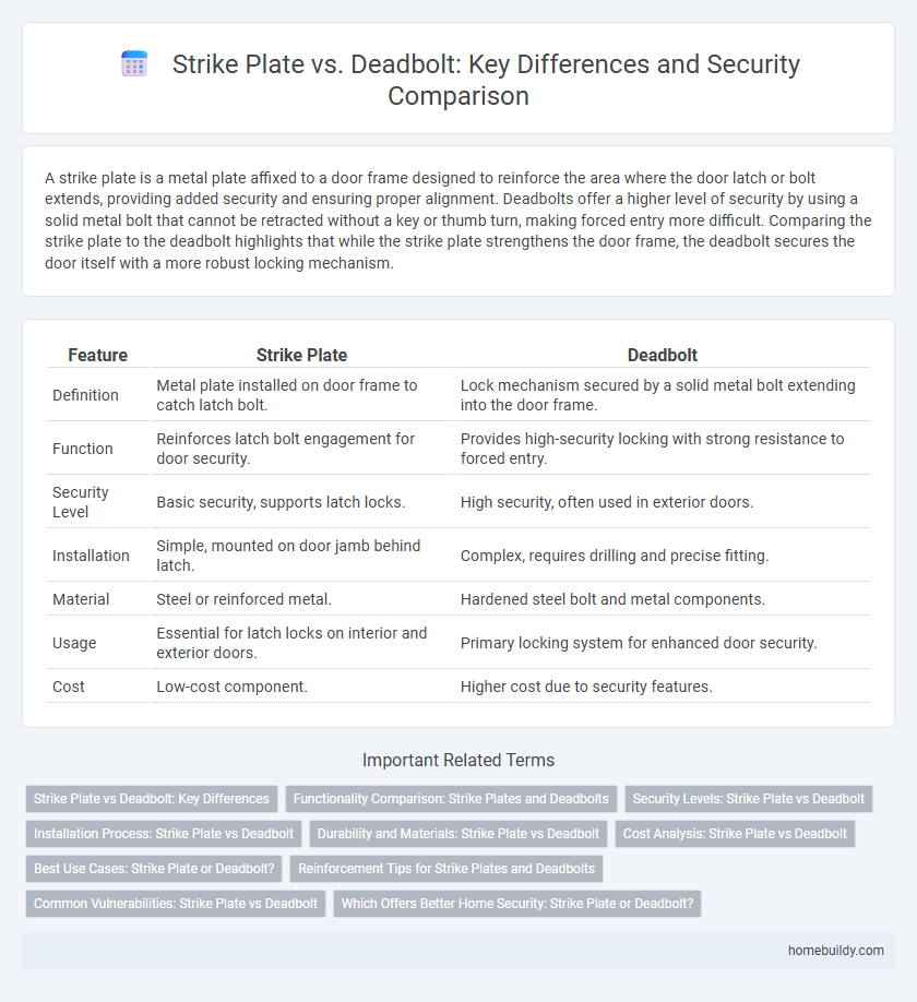 Strike Plate vs. Deadbolt: Key Differences and Security Comparison