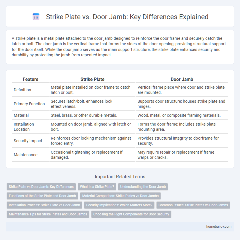 Strike Plate vs. Door Jamb: Key Differences Explained