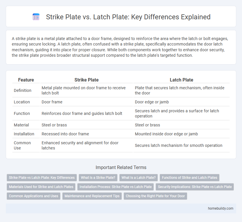 Strike Plate vs. Latch Plate: Key Differences Explained