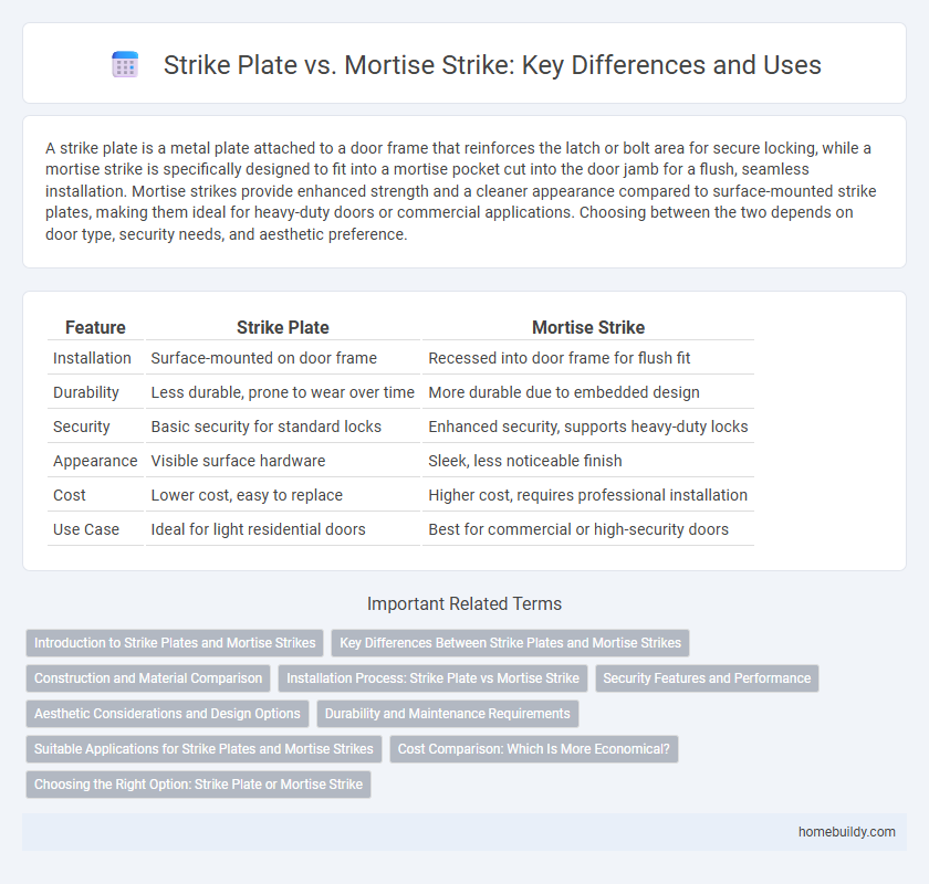 Strike Plate vs. Mortise Strike: Key Differences and Uses