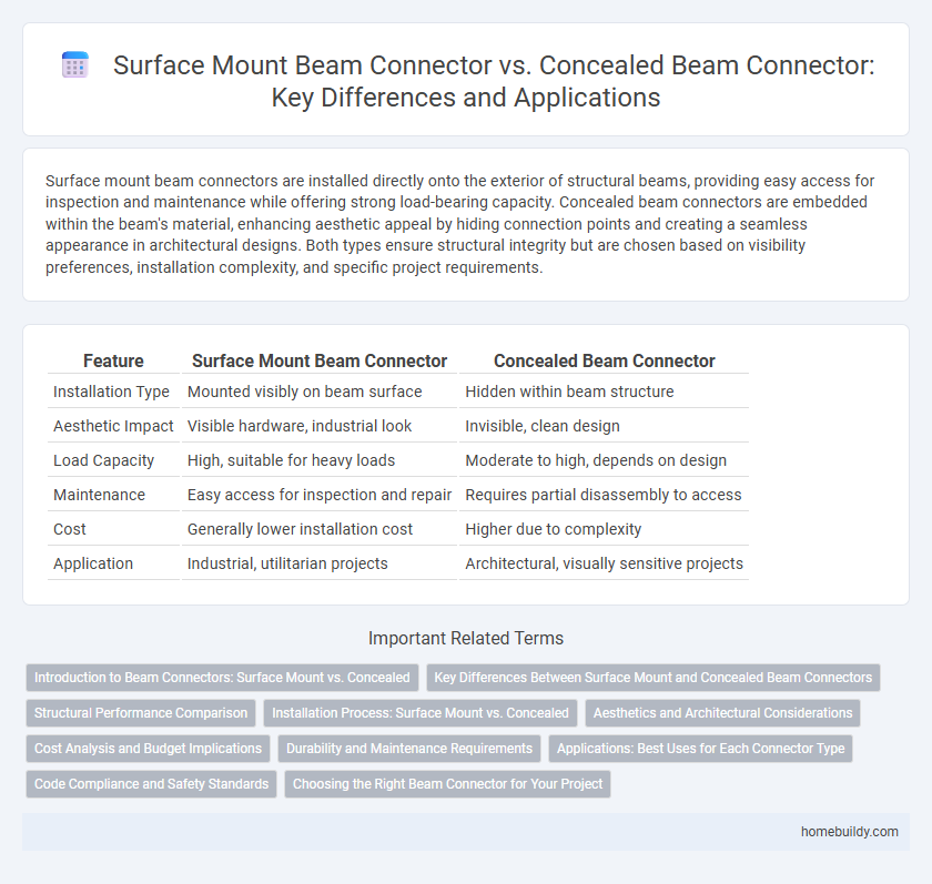 Surface Mount Beam Connector vs. Concealed Beam Connector: Key Differences and Applications
