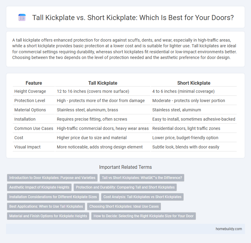 Tall Kickplate vs. Short Kickplate: Which Is Best for Your Doors?