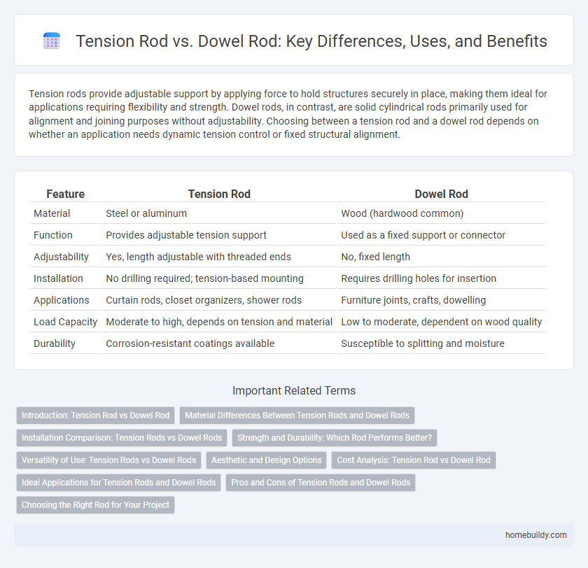 Tension Rod vs. Dowel Rod: Key Differences, Uses, and Benefits