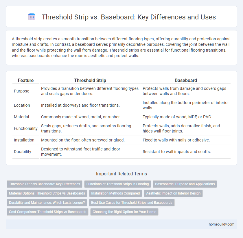 Threshold Strip vs. Baseboard: Key Differences and Uses