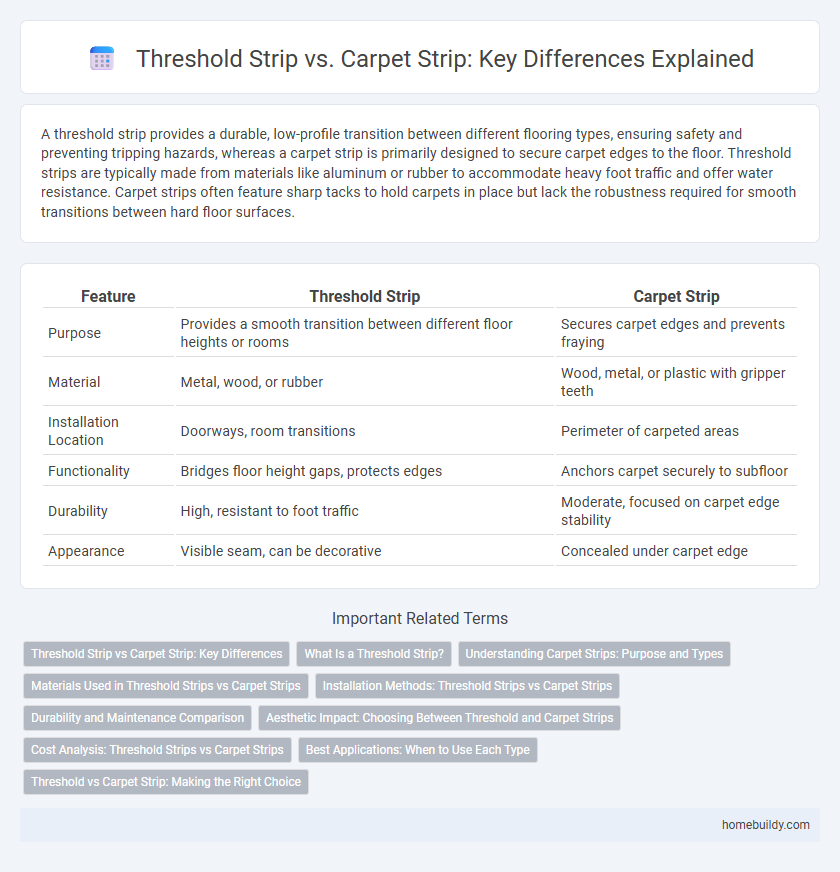 Threshold Strip vs. Carpet Strip: Key Differences Explained
