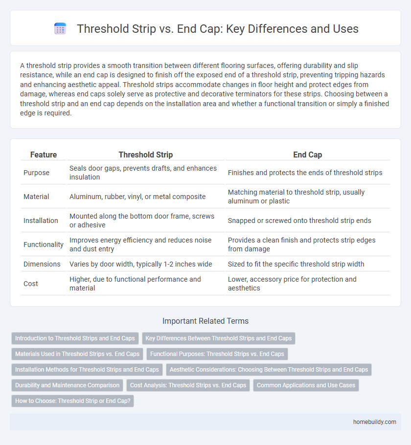Threshold Strip vs. End Cap: Key Differences and Uses