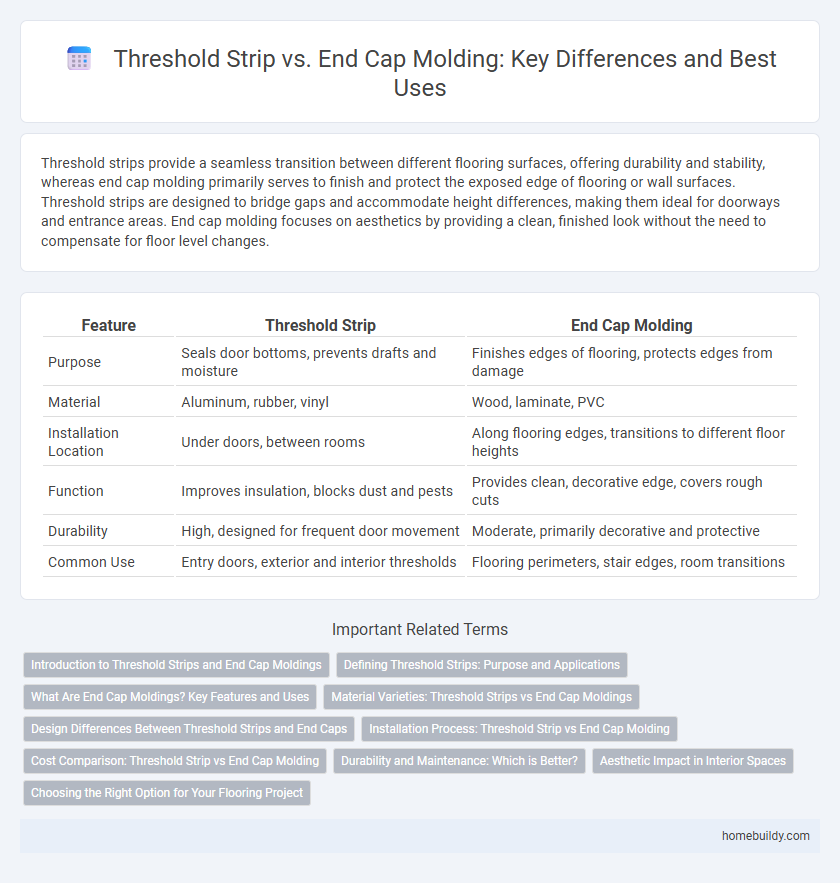 Threshold Strip vs. End Cap Molding: Key Differences and Best Uses