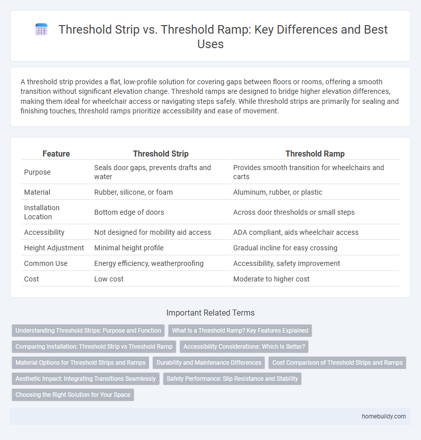 Threshold Strip vs. Threshold Ramp: Key Differences and Best Uses