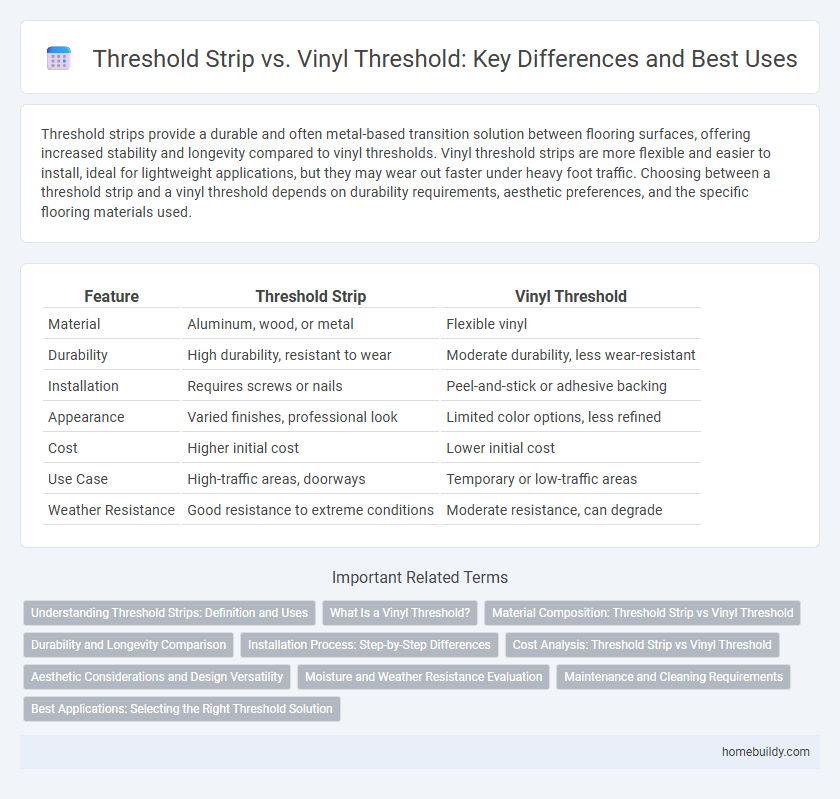 Threshold Strip vs. Vinyl Threshold: Key Differences and Best Uses