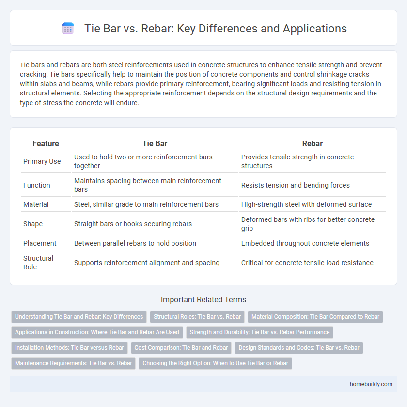 Tie Bar vs. Rebar: Key Differences and Applications