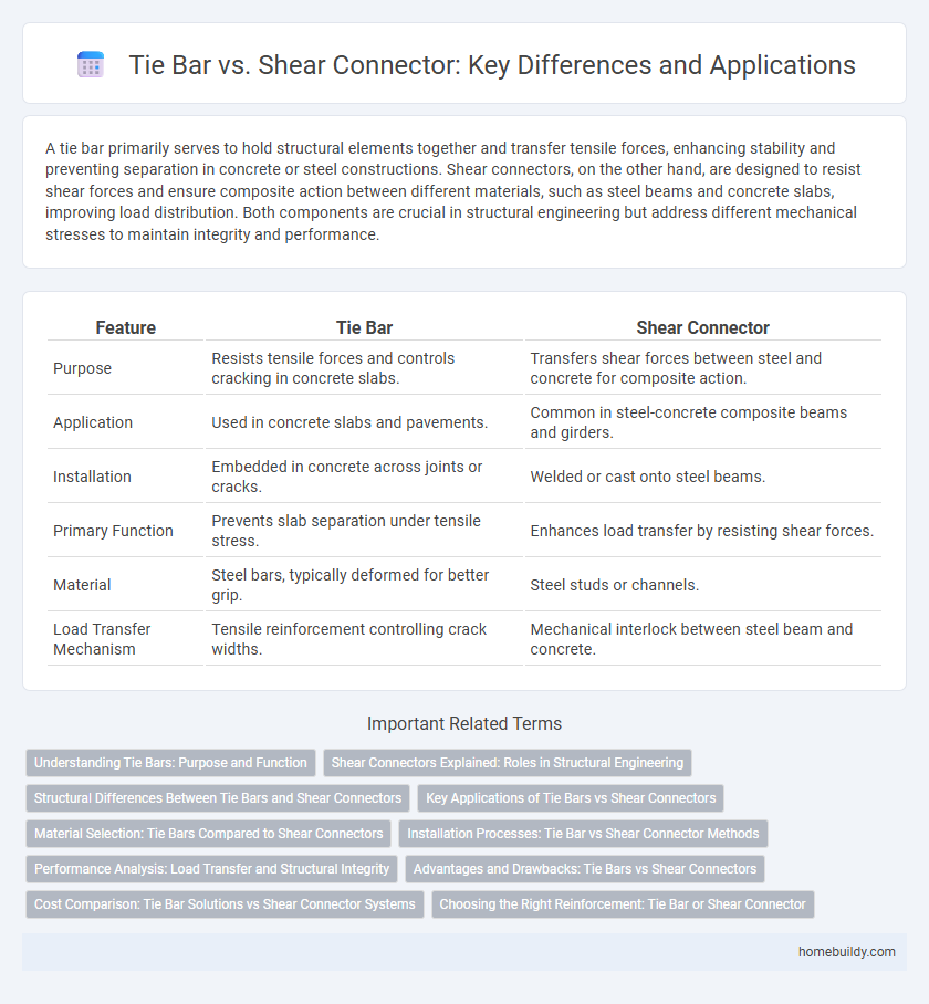 Tie Bar vs. Shear Connector: Key Differences and Applications