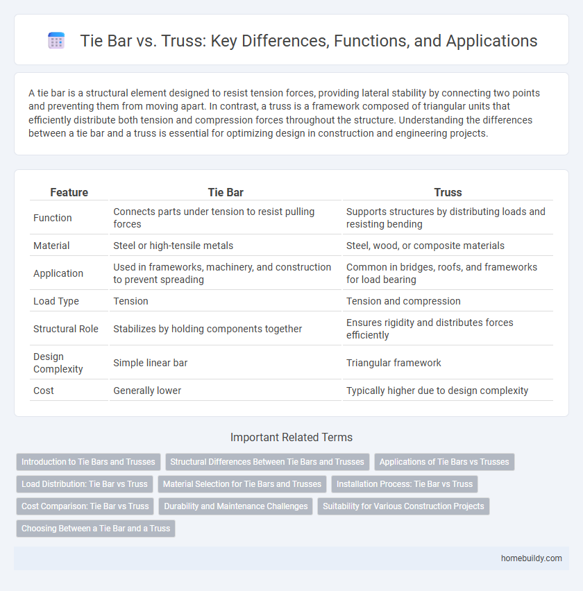 Tie Bar vs. Truss: Key Differences, Functions, and Applications