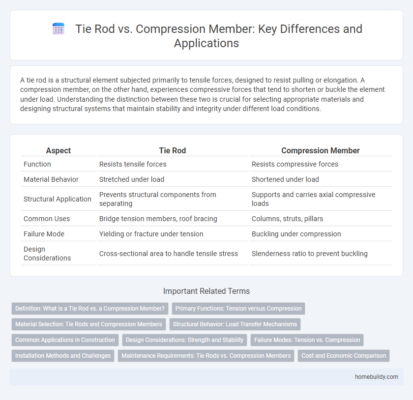 Tie Rod vs. Compression Member: Key Differences and Applications