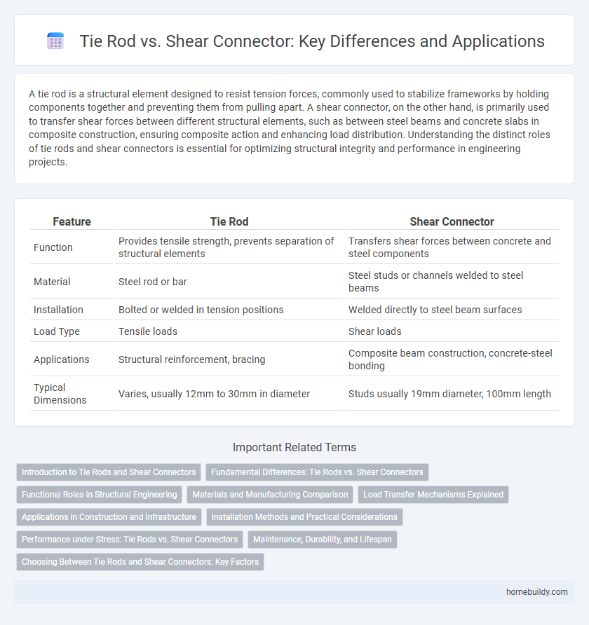 Tie Rod vs. Shear Connector: Key Differences and Applications