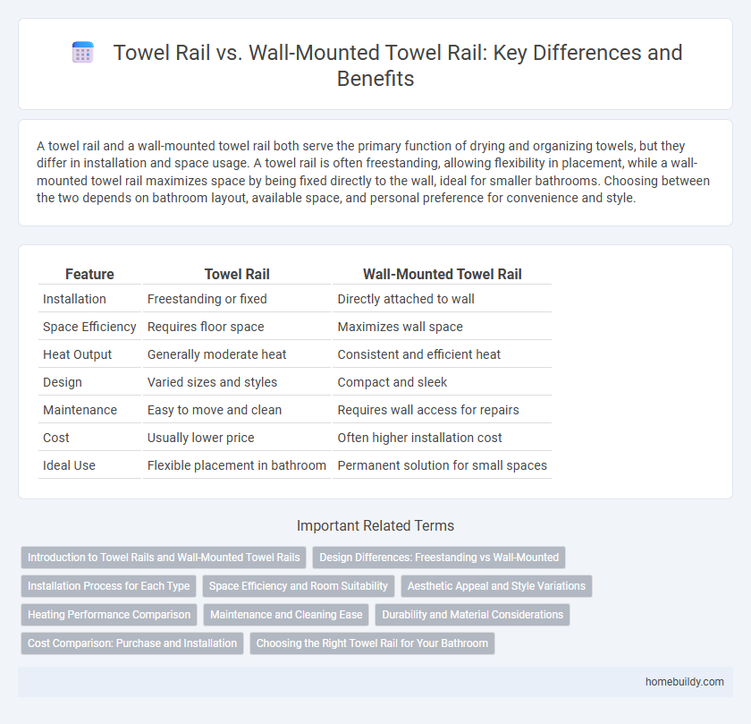 Towel Rail vs. Wall-Mounted Towel Rail: Key Differences and Benefits