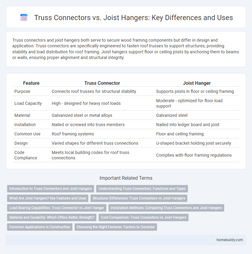 Truss Connectors vs. Joist Hangers: Key Differences and Uses