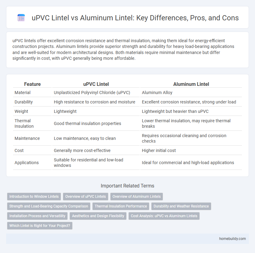 uPVC Lintel vs Aluminum Lintel: Key Differences, Pros, and Cons
