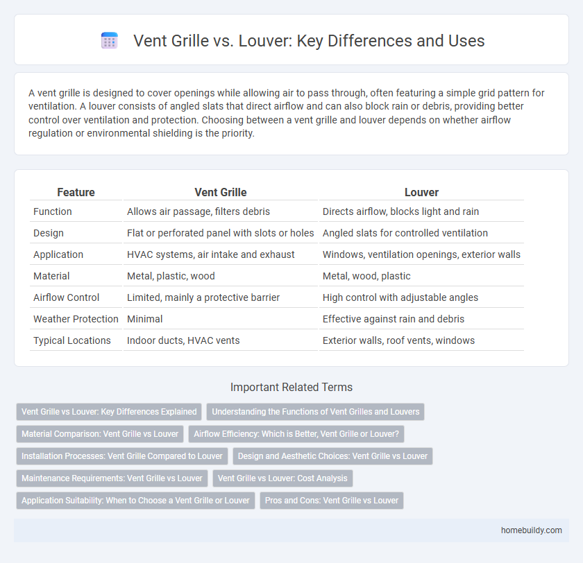 Vent Grille vs. Louver: Key Differences and Uses