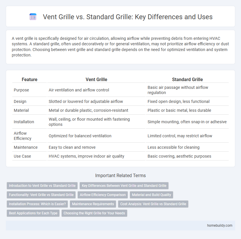 Vent Grille vs. Standard Grille: Key Differences and Uses