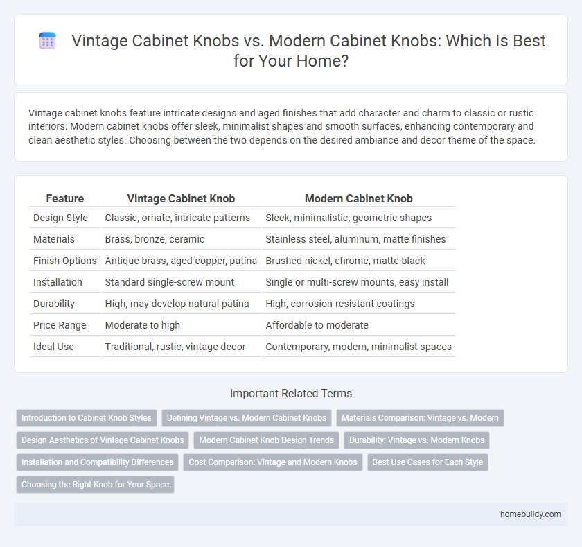 Vintage Cabinet Knobs vs. Modern Cabinet Knobs: Which Is Best for Your Home?