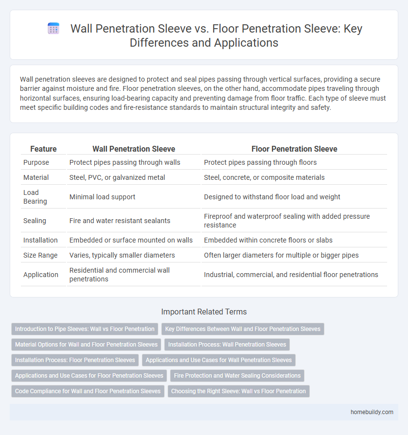 Wall Penetration Sleeve vs. Floor Penetration Sleeve: Key Differences and Applications