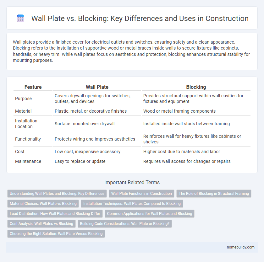 Wall Plate vs. Blocking: Key Differences and Uses in Construction