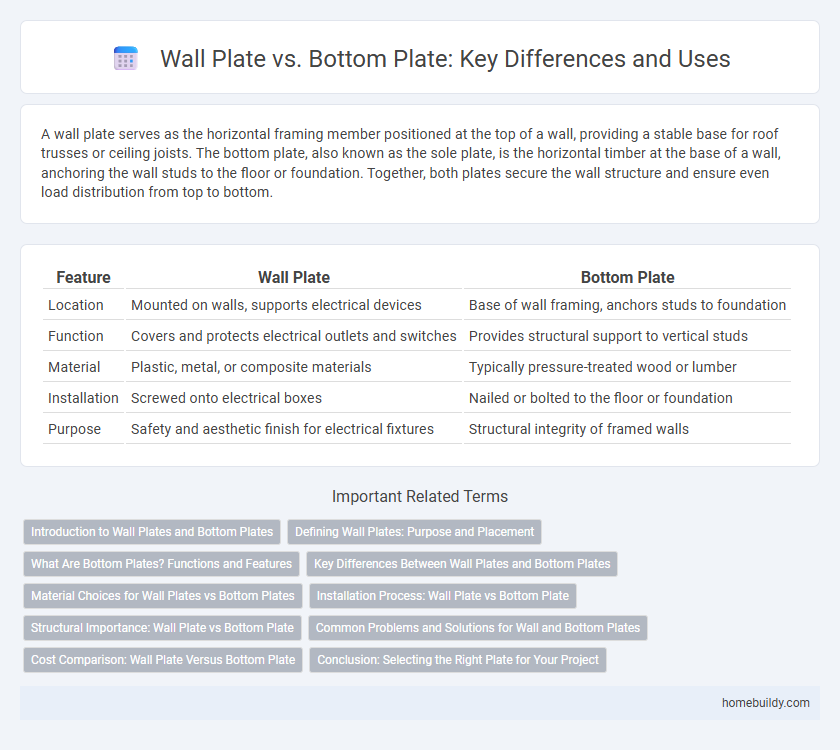 Wall Plate vs. Bottom Plate: Key Differences and Uses