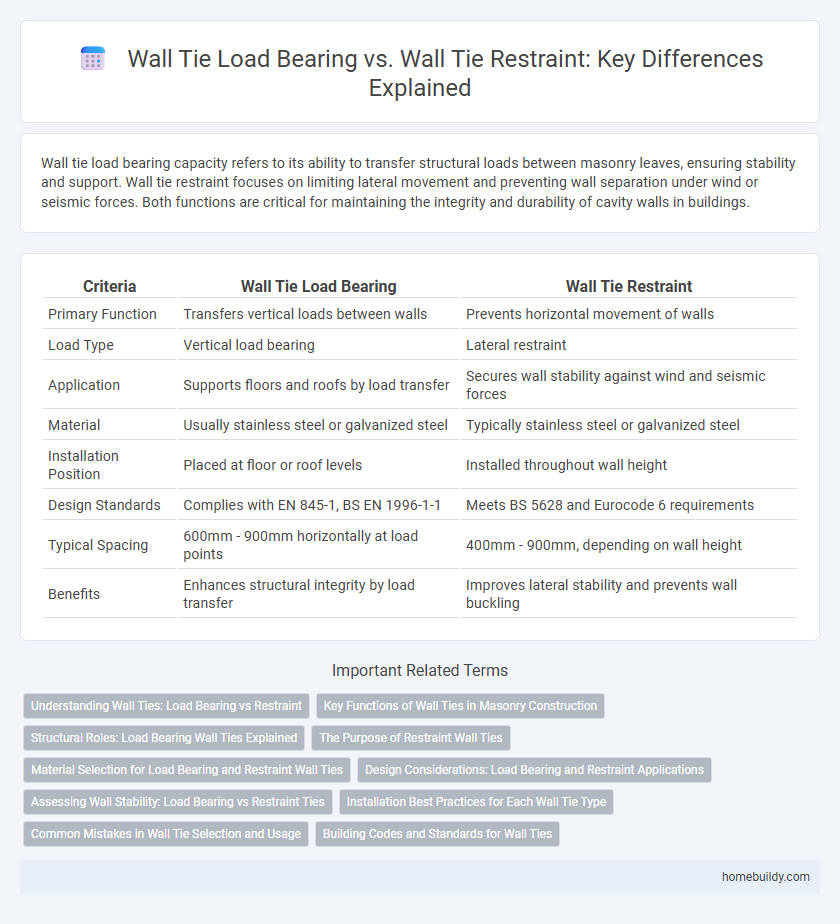 Wall Tie Load Bearing vs. Wall Tie Restraint: Key Differences Explained