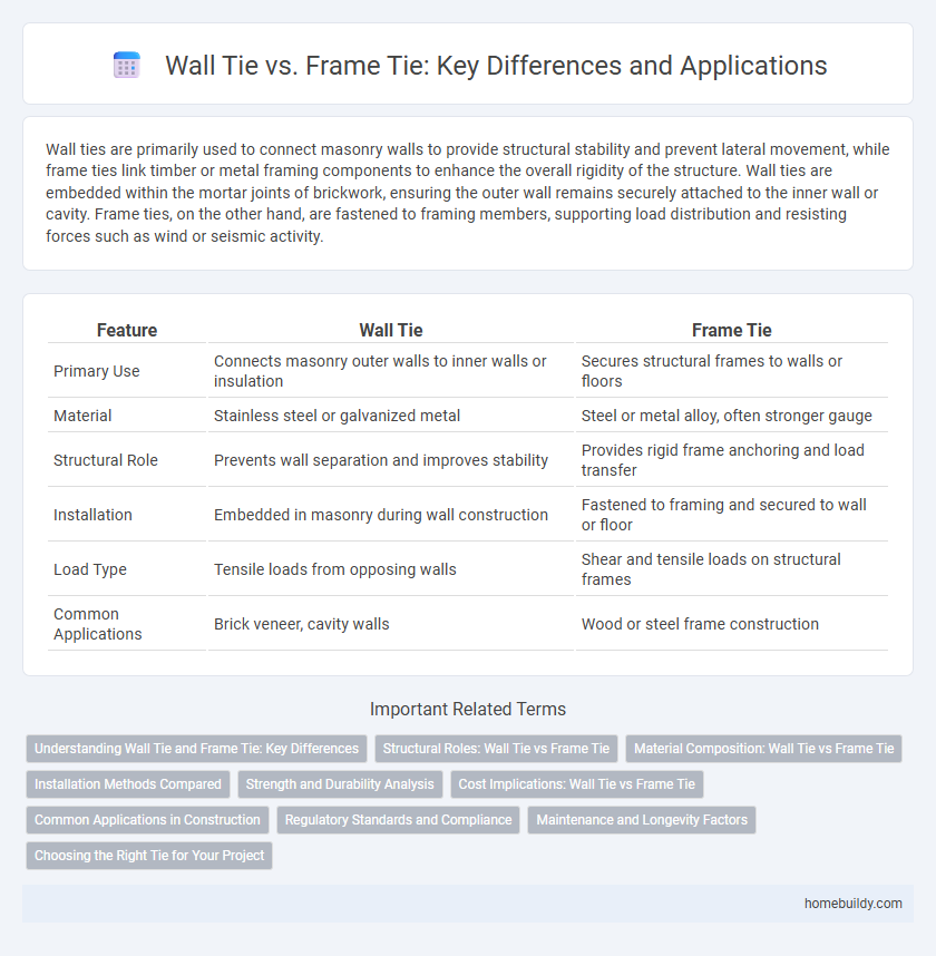Wall Tie vs. Frame Tie: Key Differences and Applications