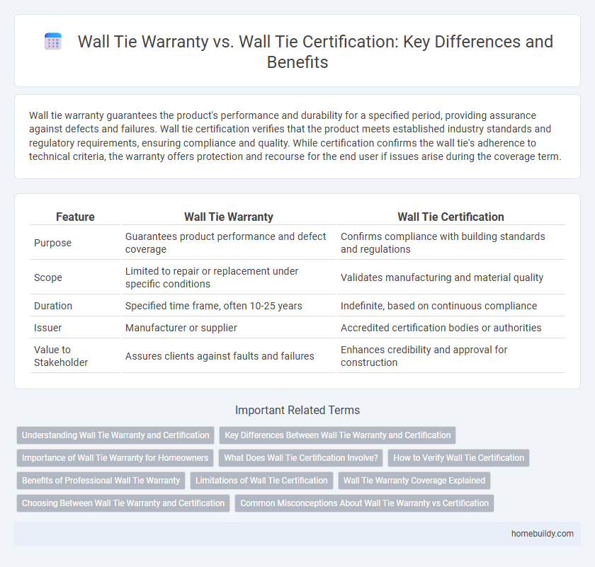 Wall Tie Warranty vs. Wall Tie Certification: Key Differences and Benefits