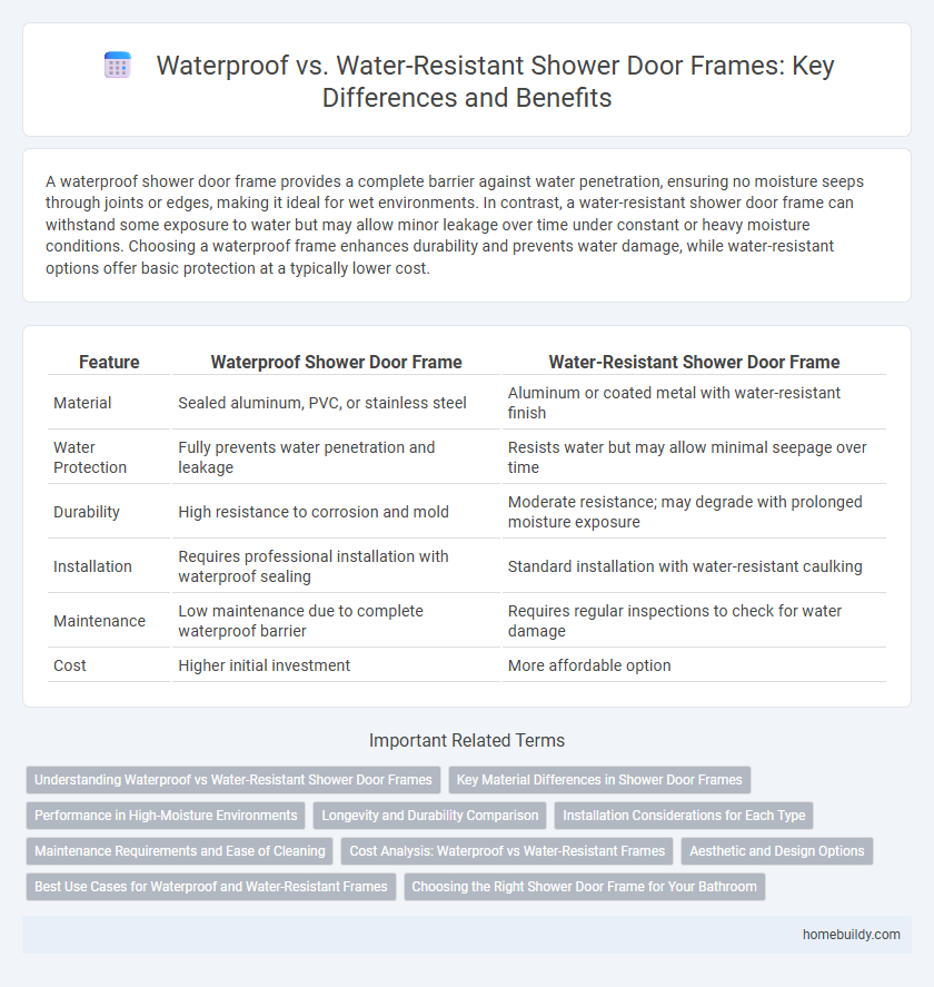 Waterproof vs. Water-Resistant Shower Door Frames: Key Differences and Benefits