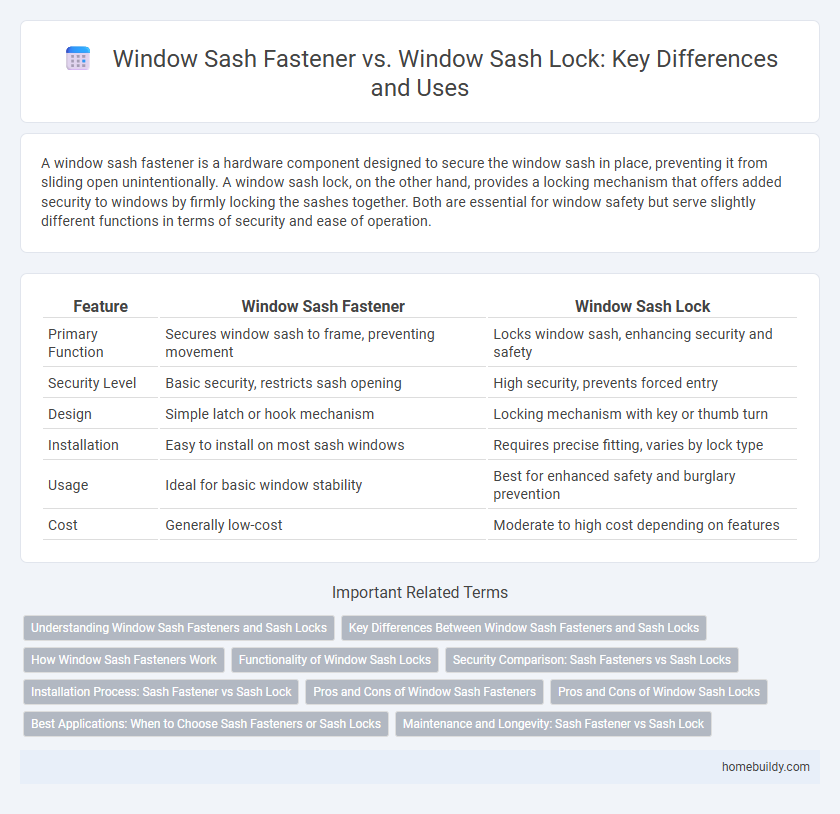 Window Sash Fastener vs. Window Sash Lock: Key Differences and Uses
