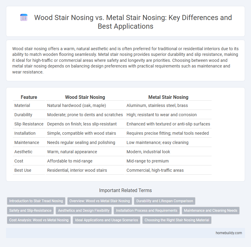 Wood Stair Nosing vs. Metal Stair Nosing: Key Differences and Best Applications