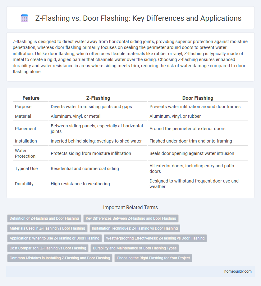 Z-Flashing vs. Door Flashing: Key Differences and Applications