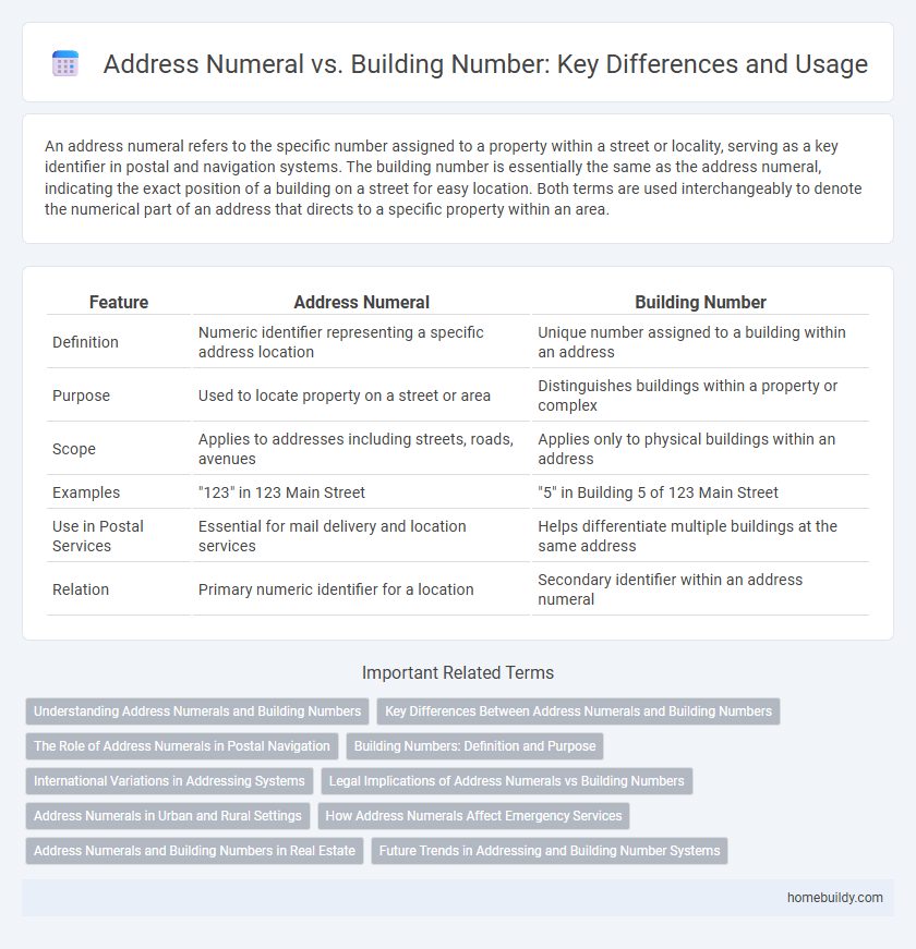 Address Numeral vs. Building Number: Key Differences and Usage