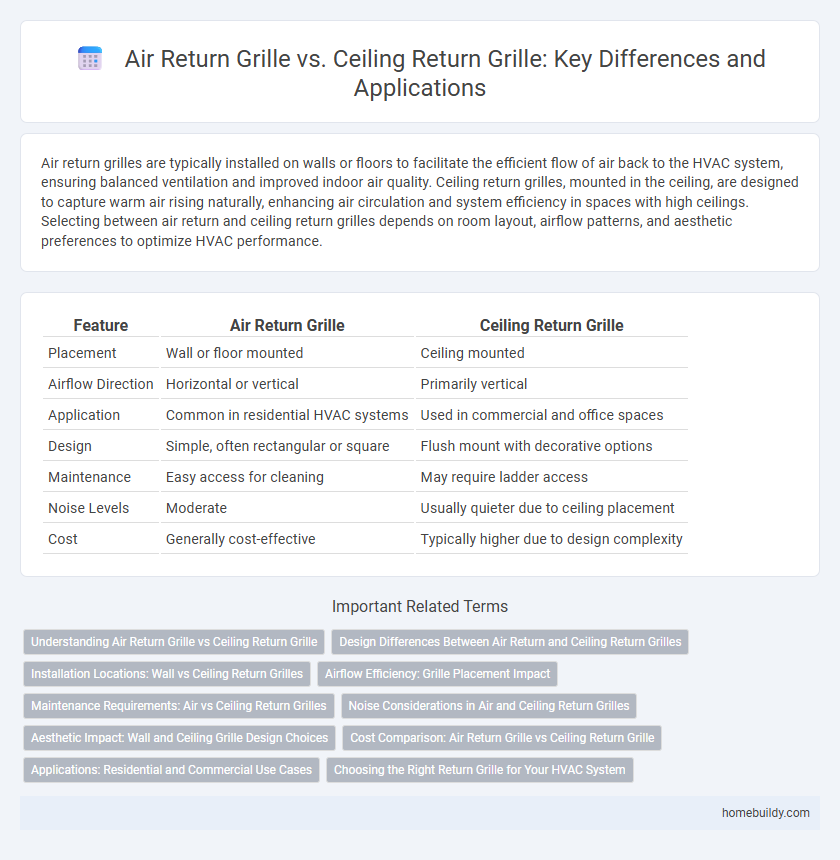 Air Return Grille vs. Ceiling Return Grille: Key Differences and Applications