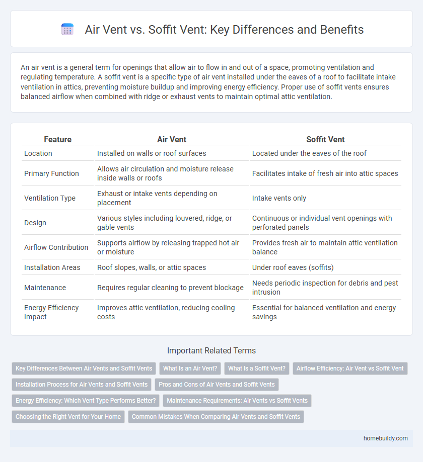 Air Vent vs. Soffit Vent: Key Differences and Benefits
