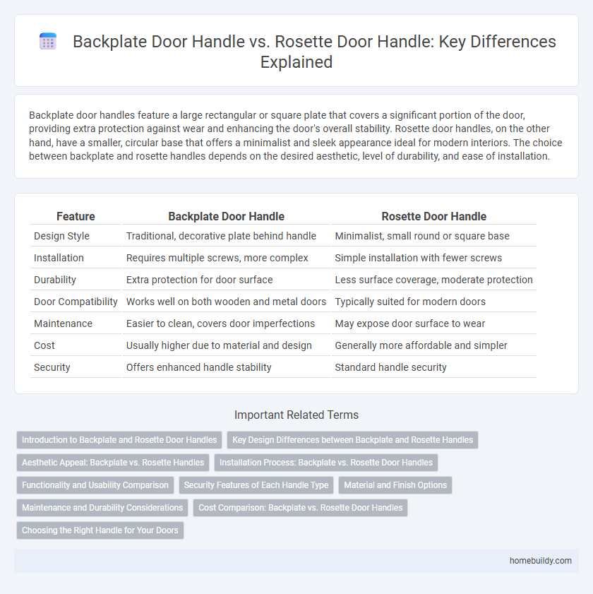 Backplate Door Handle vs. Rosette Door Handle: Key Differences Explained